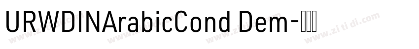 URWDINArabicCond Dem字体转换